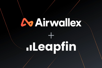 Airwallex and Leapfin logos for acquisition.